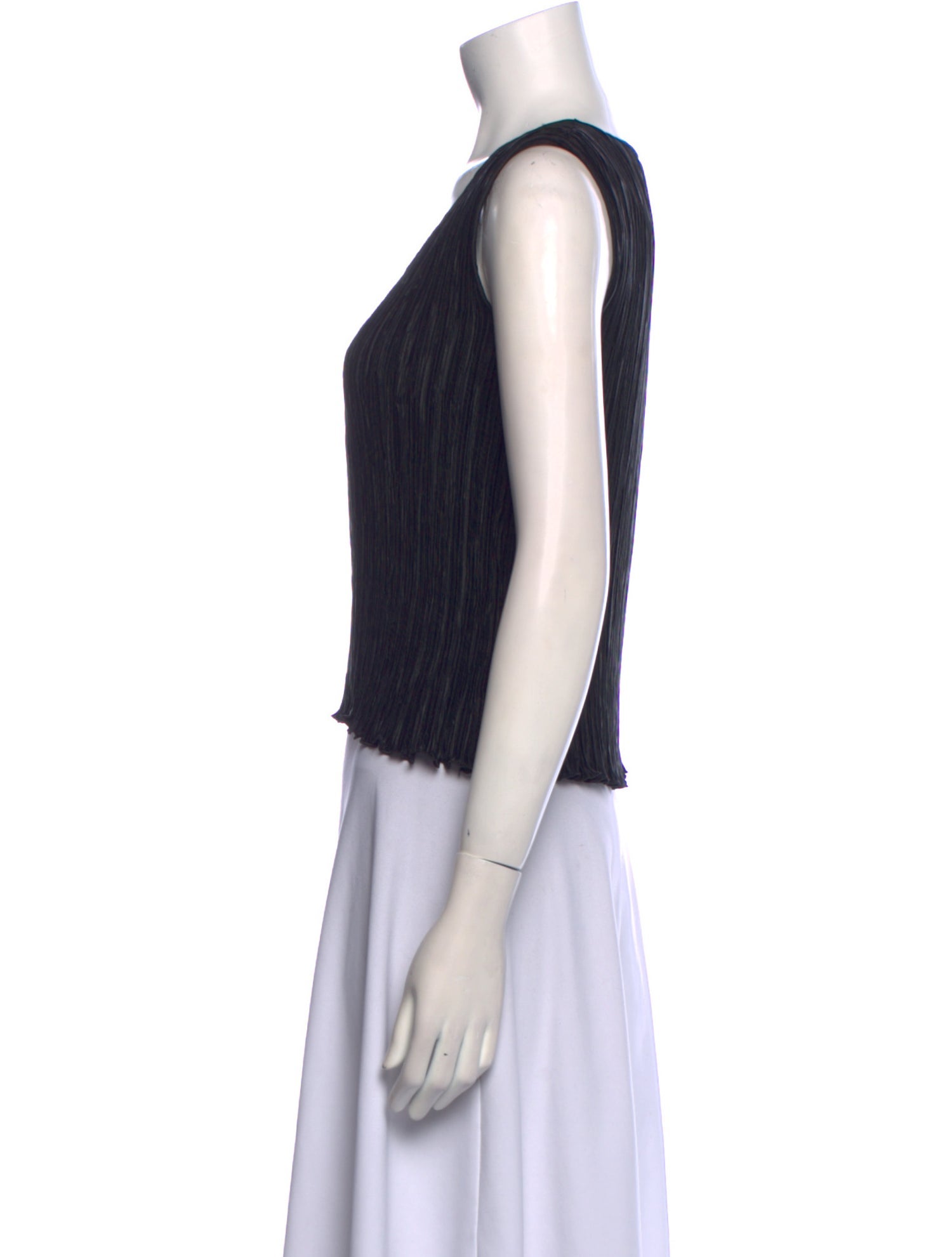 JULIAN GOLD Scoop Neck Sleeveless Crop Top