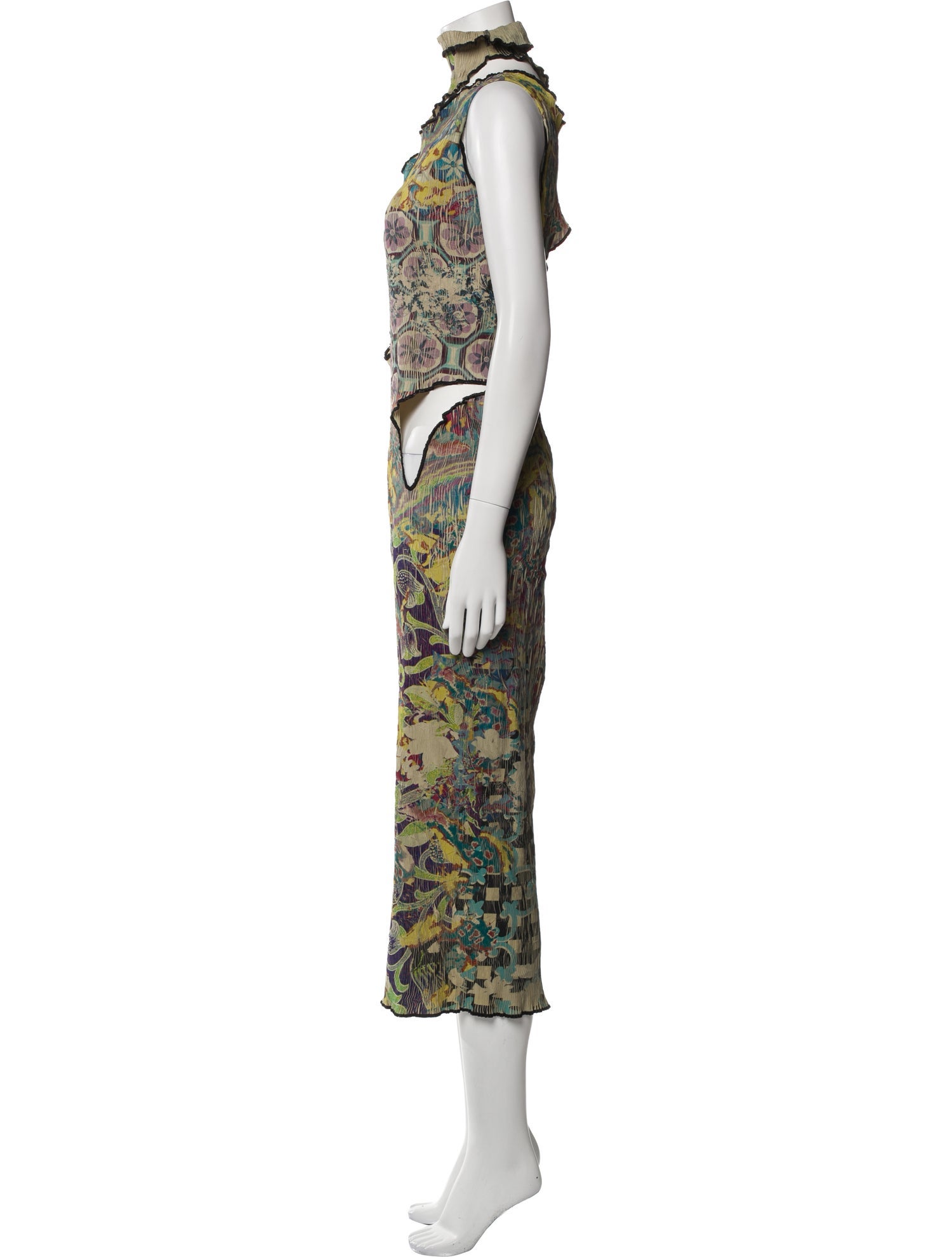 Julia Heuer Printed Long Dress