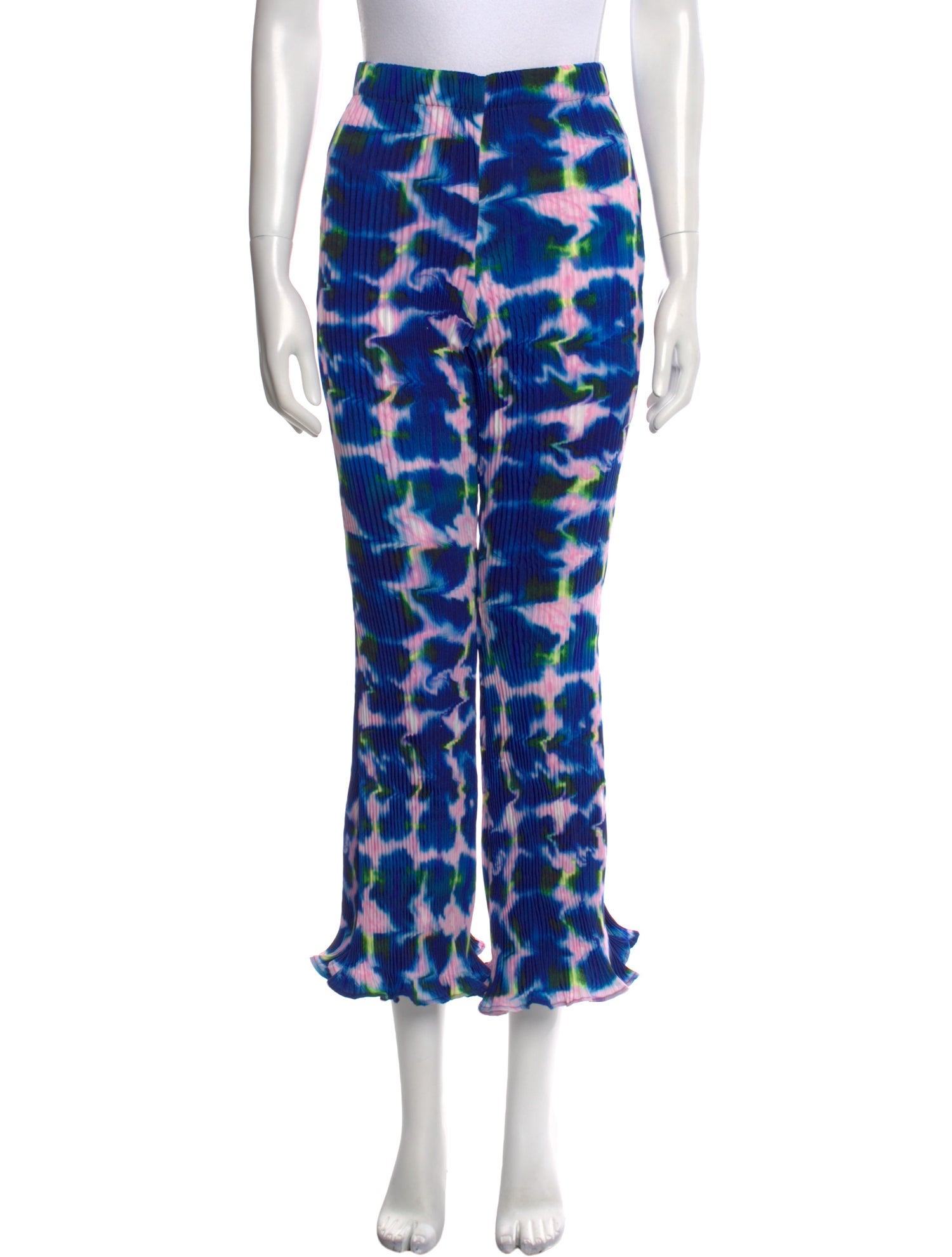 Julia Heuer Tie-Dye Print Wide Leg Pants