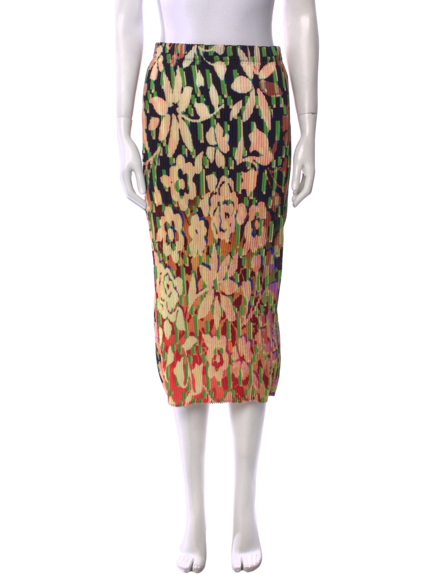 Julia Heuer Floral Print Midi Length Skirt