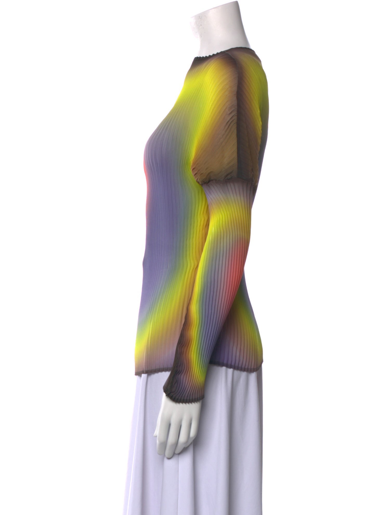 Julia Heuer Tie-Dye Print Bateau Neckline Tunic