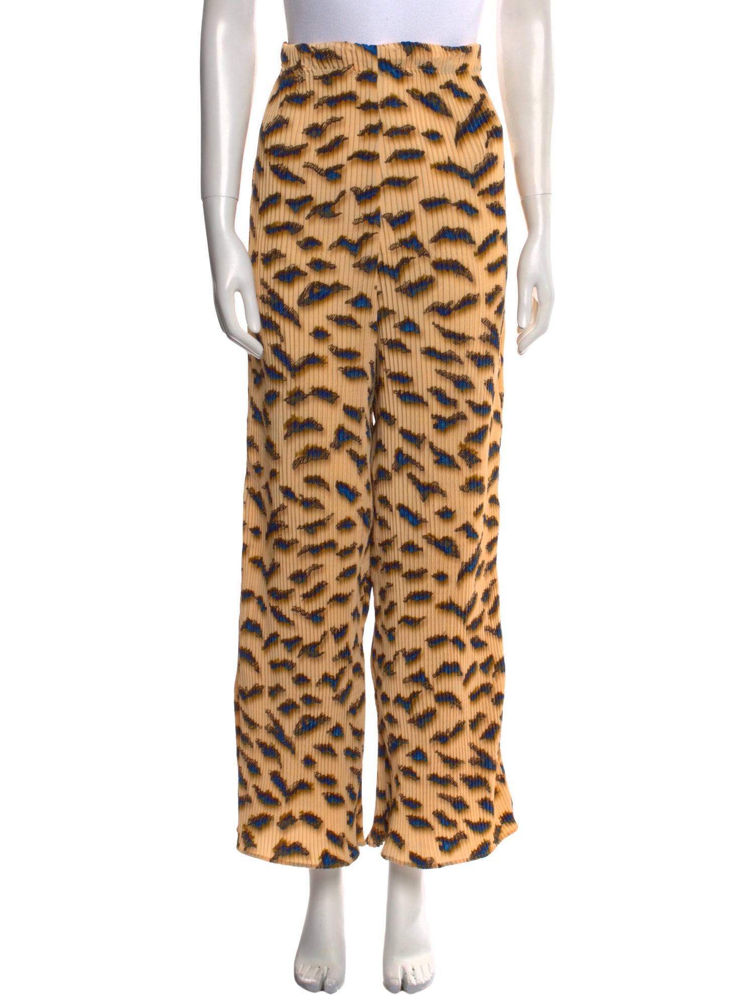 Julia Heuer Animal Print Straight Leg Pants