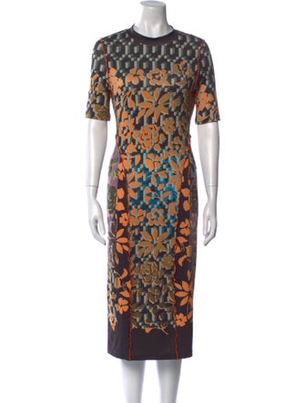 Julia Heuer Printed Midi Length Dress
