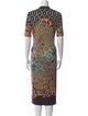 Julia Heuer Printed Midi Length Dress