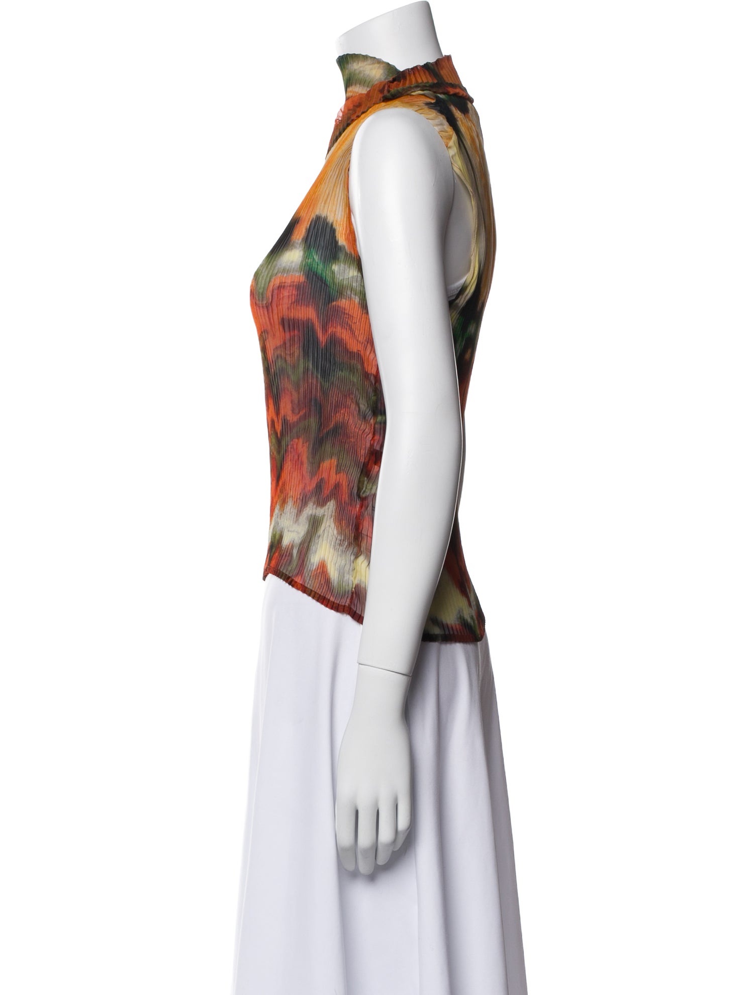 Julia Heuer Printed Turtleneck Top