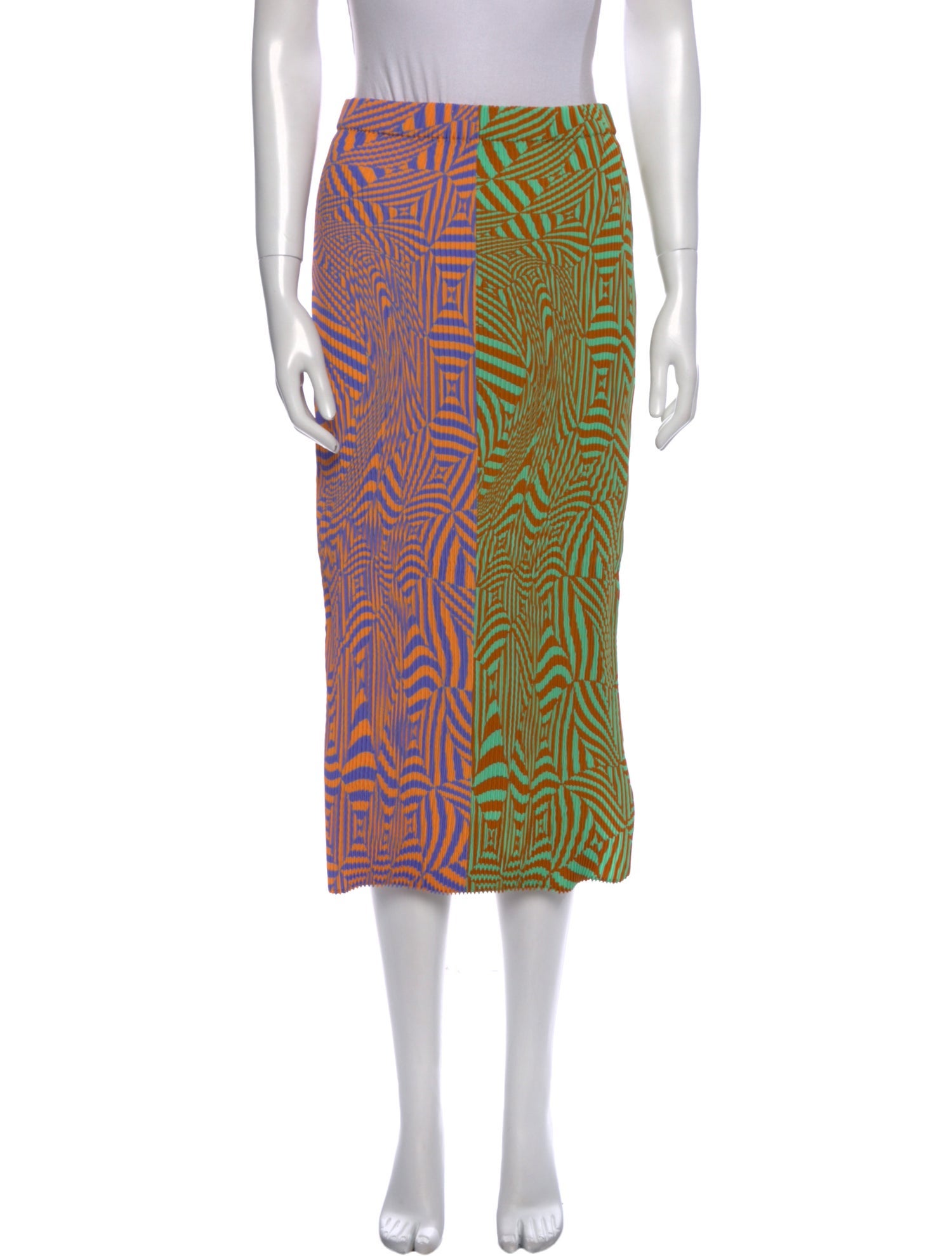 Julia Heuer Printed Midi Length Skirt