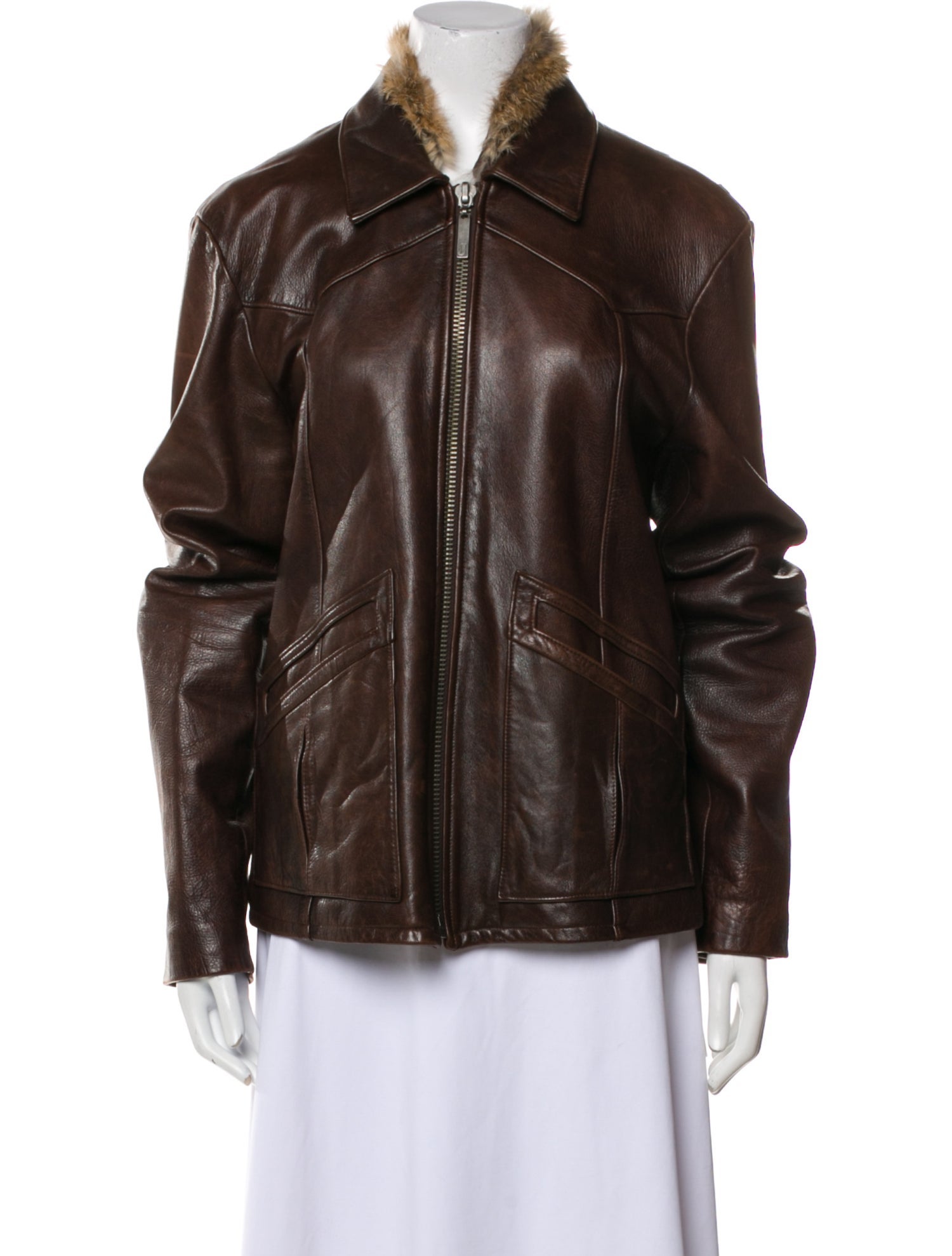 Juicy Couture Leather Fur Jacket