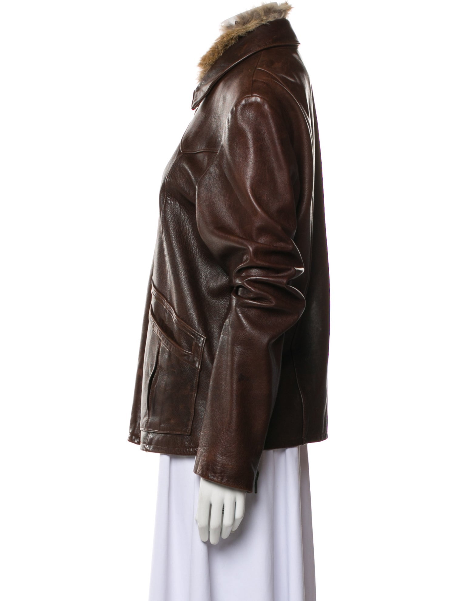 Juicy Couture Leather Fur Jacket