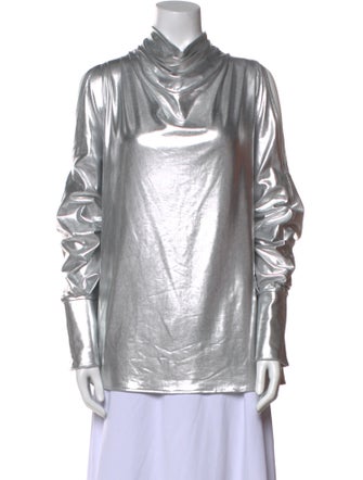 JULIA ALLERT Cowl Neck Long Sleeve Blouse