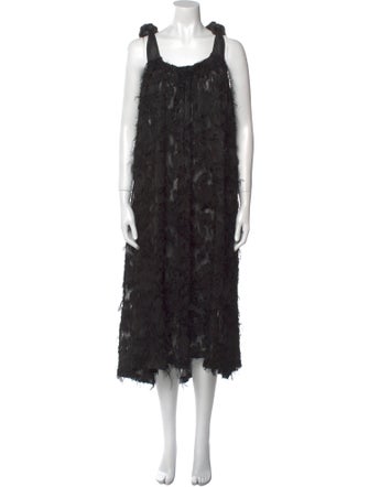 JULIA ALLERT Lace Pattern Long Dress