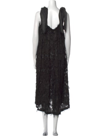 JULIA ALLERT Lace Pattern Long Dress
