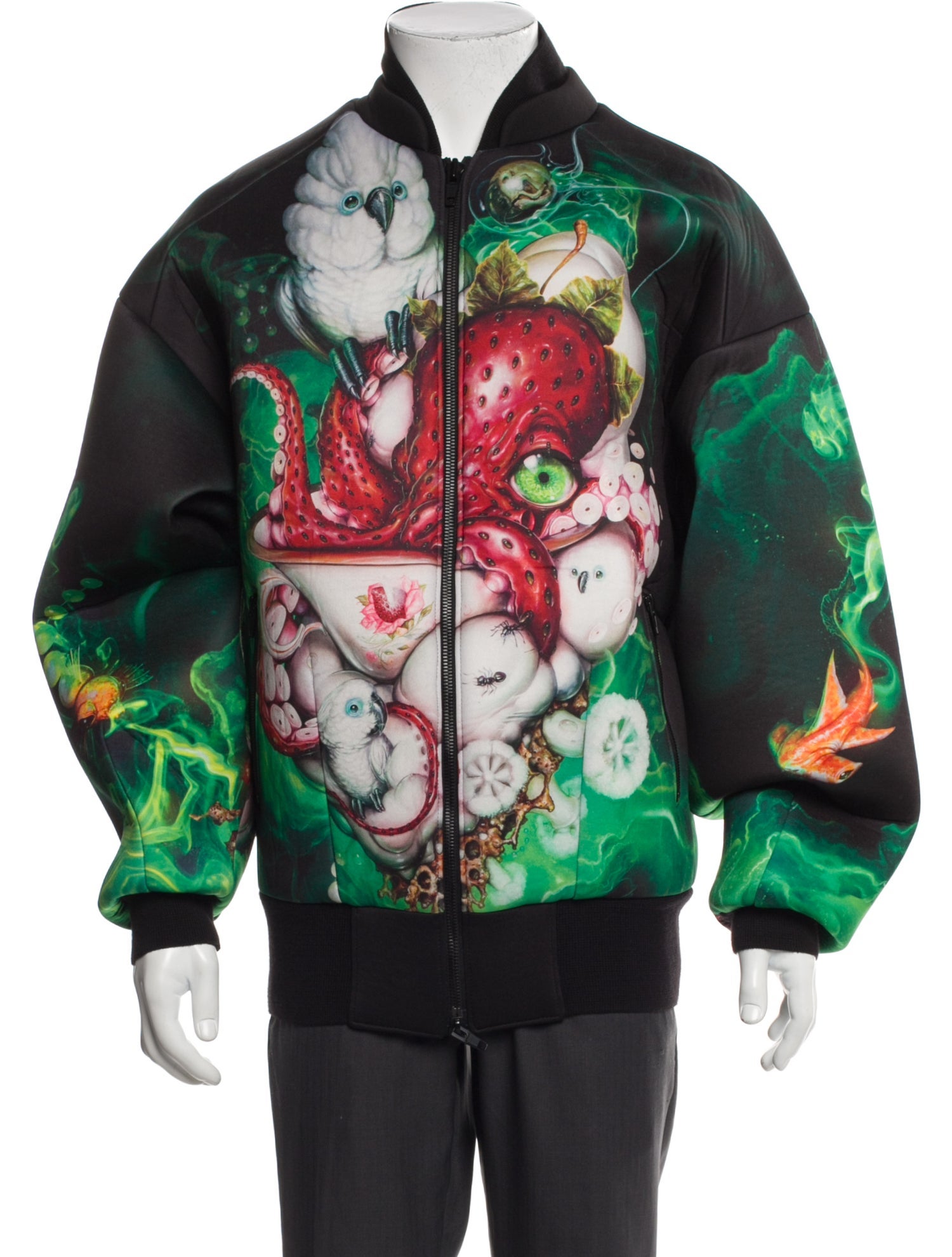 Juun.J x Greg Simkins Printed Bomber Jacket w/ Tags