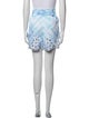 Juliet Dunn Tie-Dye Print Mini Shorts