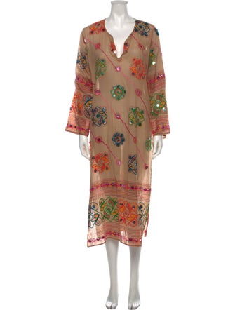 Juliet Dunn Printed Long Dress