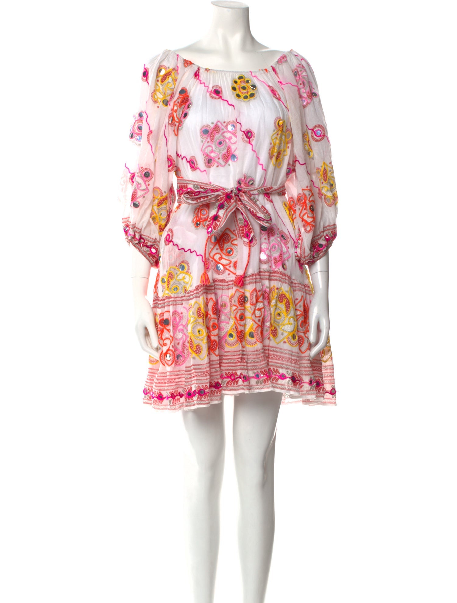 Juliet Dunn Printed Mini Dress