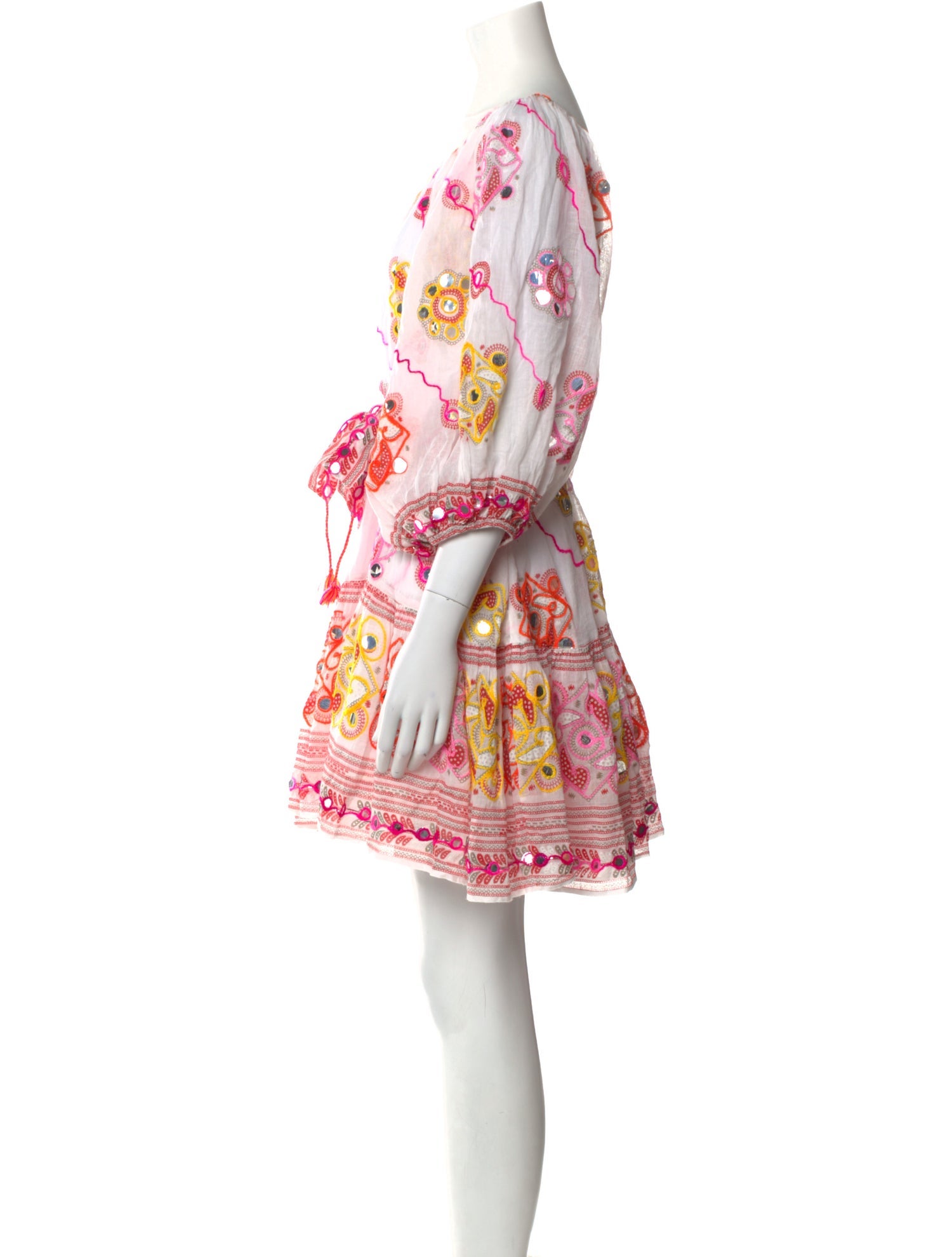 Juliet Dunn Printed Mini Dress