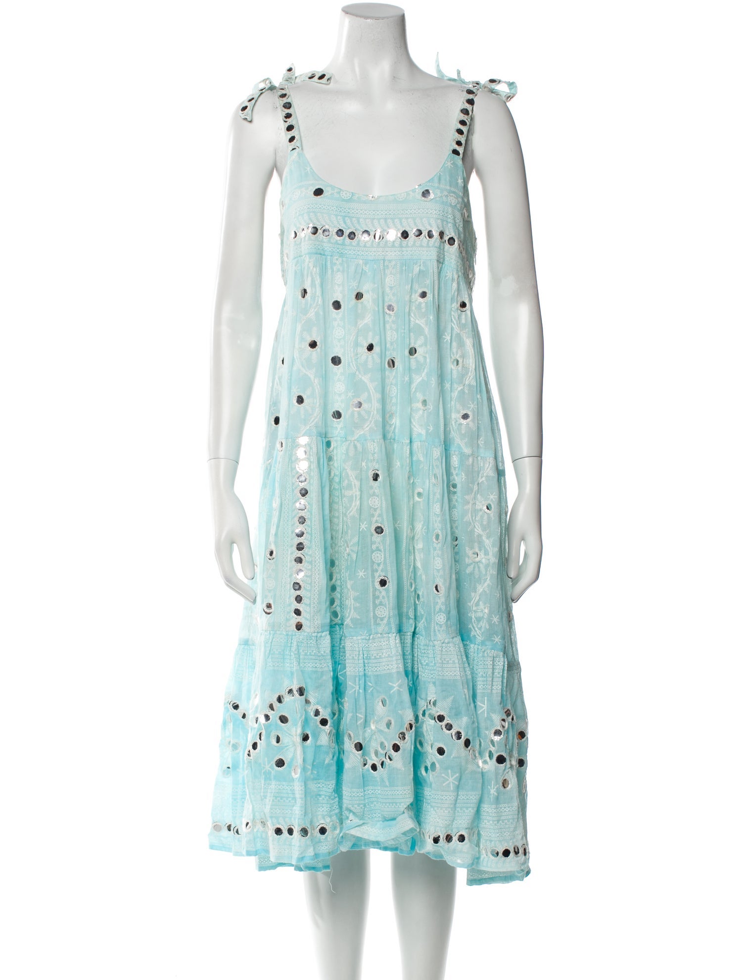 Juliet Dunn Printed Knee-Length Dress