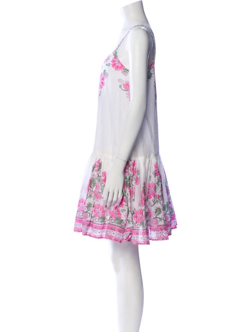 Juliet Dunn Floral Print Mini Dress