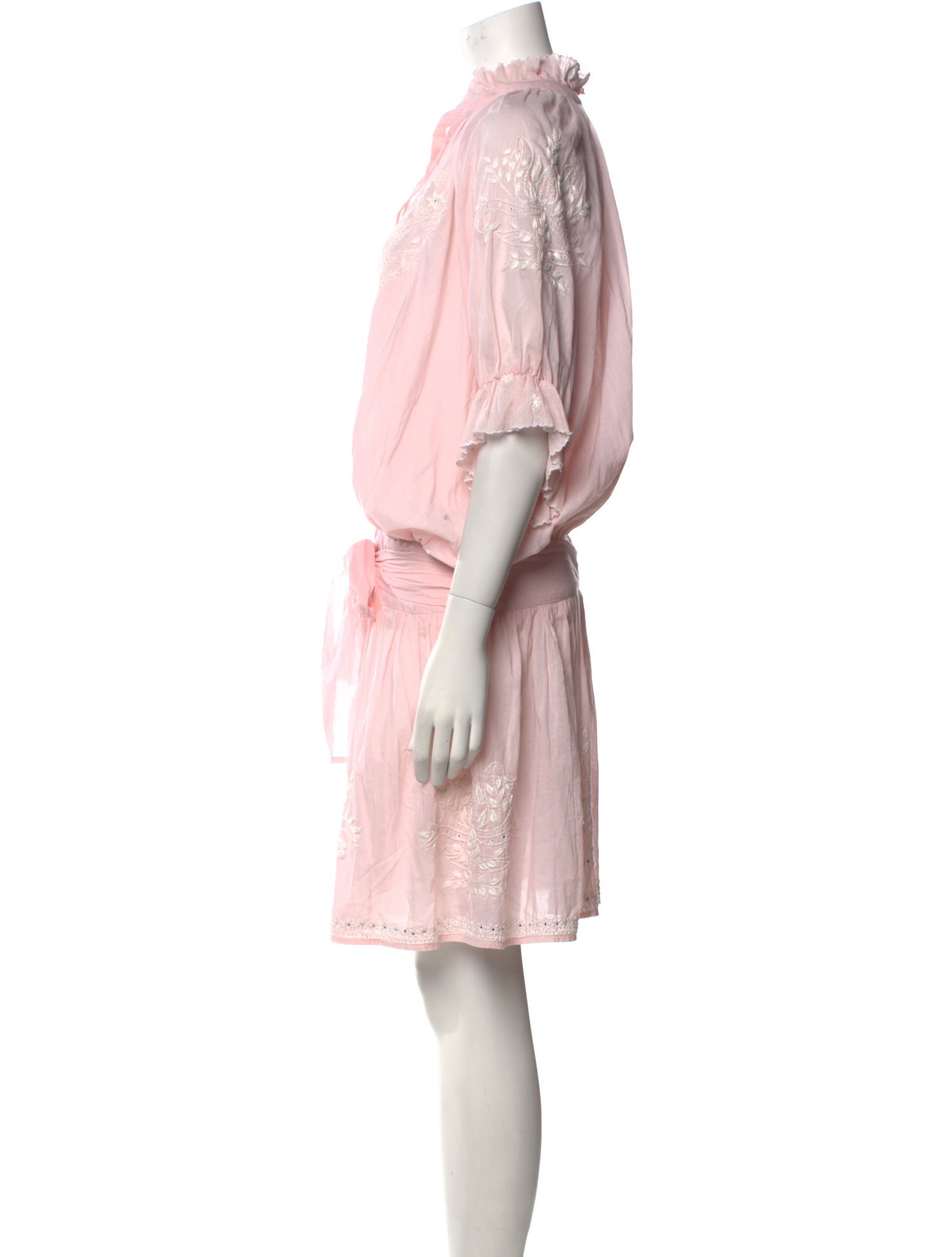 Juliet Dunn V-Neck Knee-Length Dress