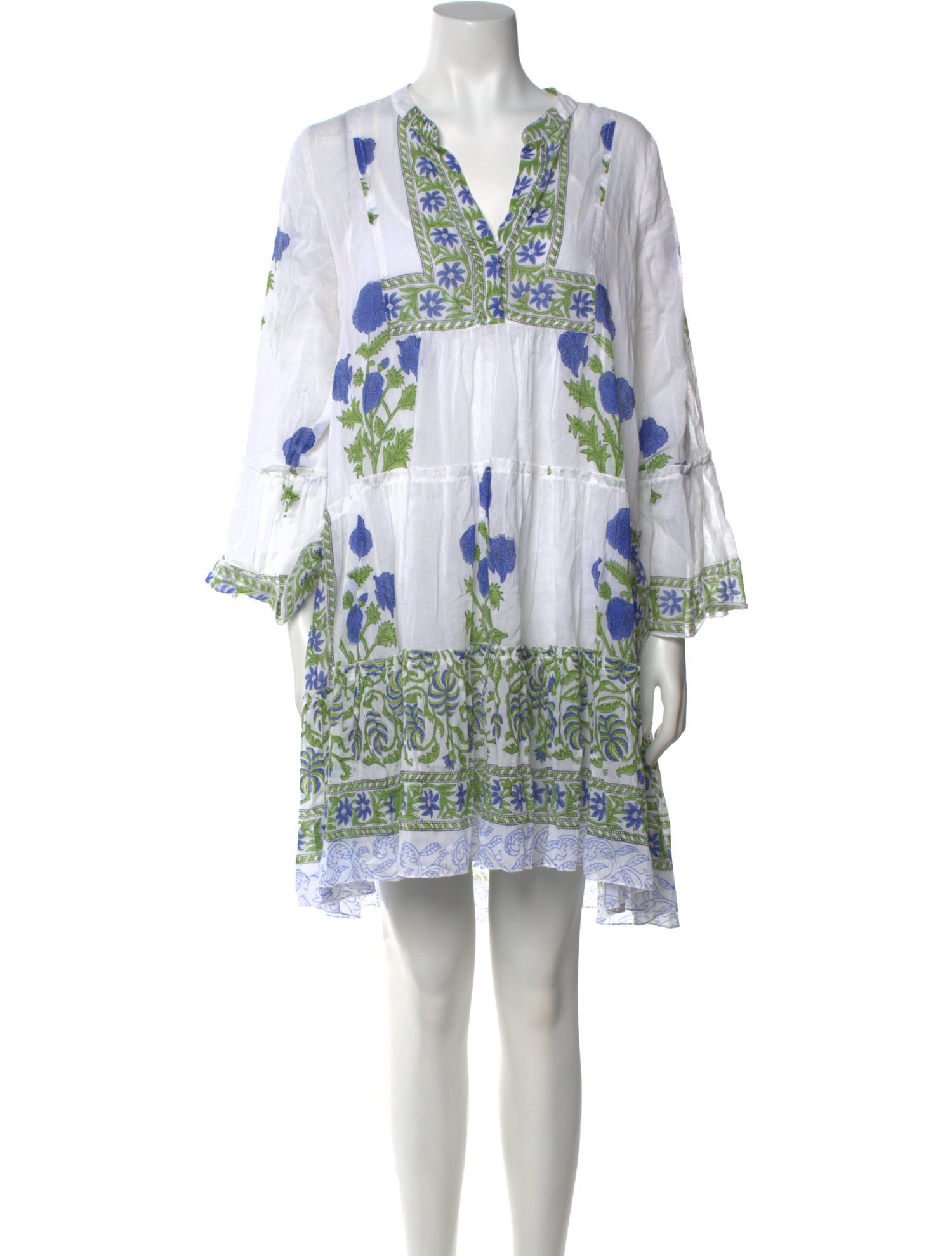 Juliet Dunn Printed Knee-Length Dress