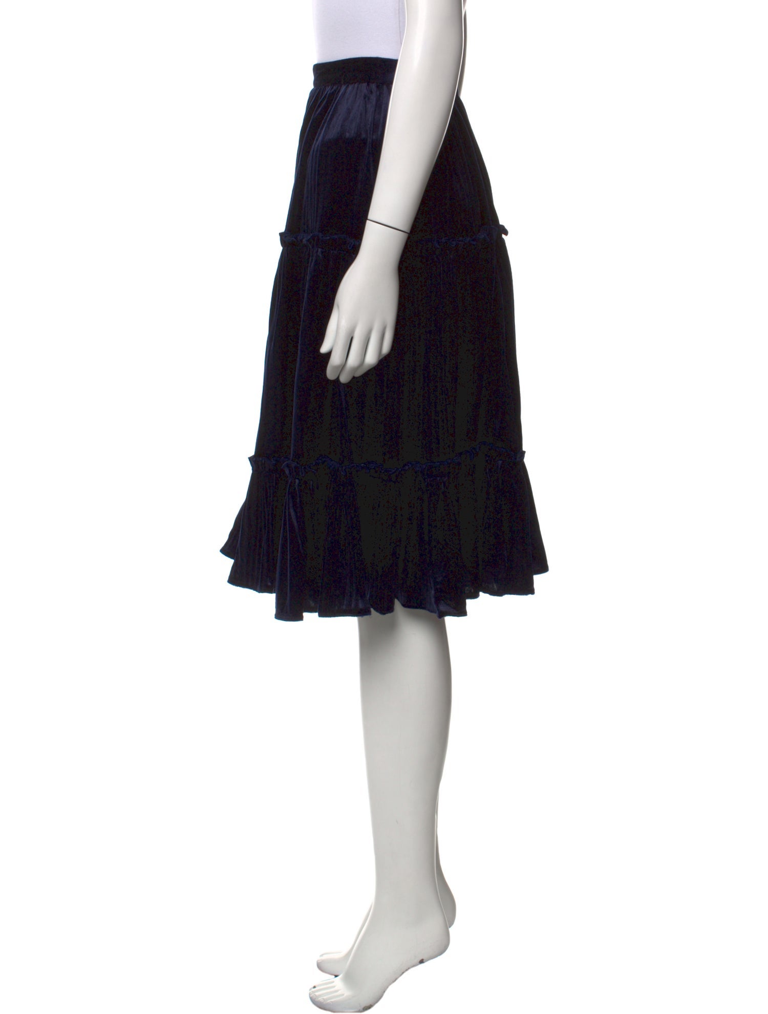 Juliet Dunn Silk Knee-Length Skirt