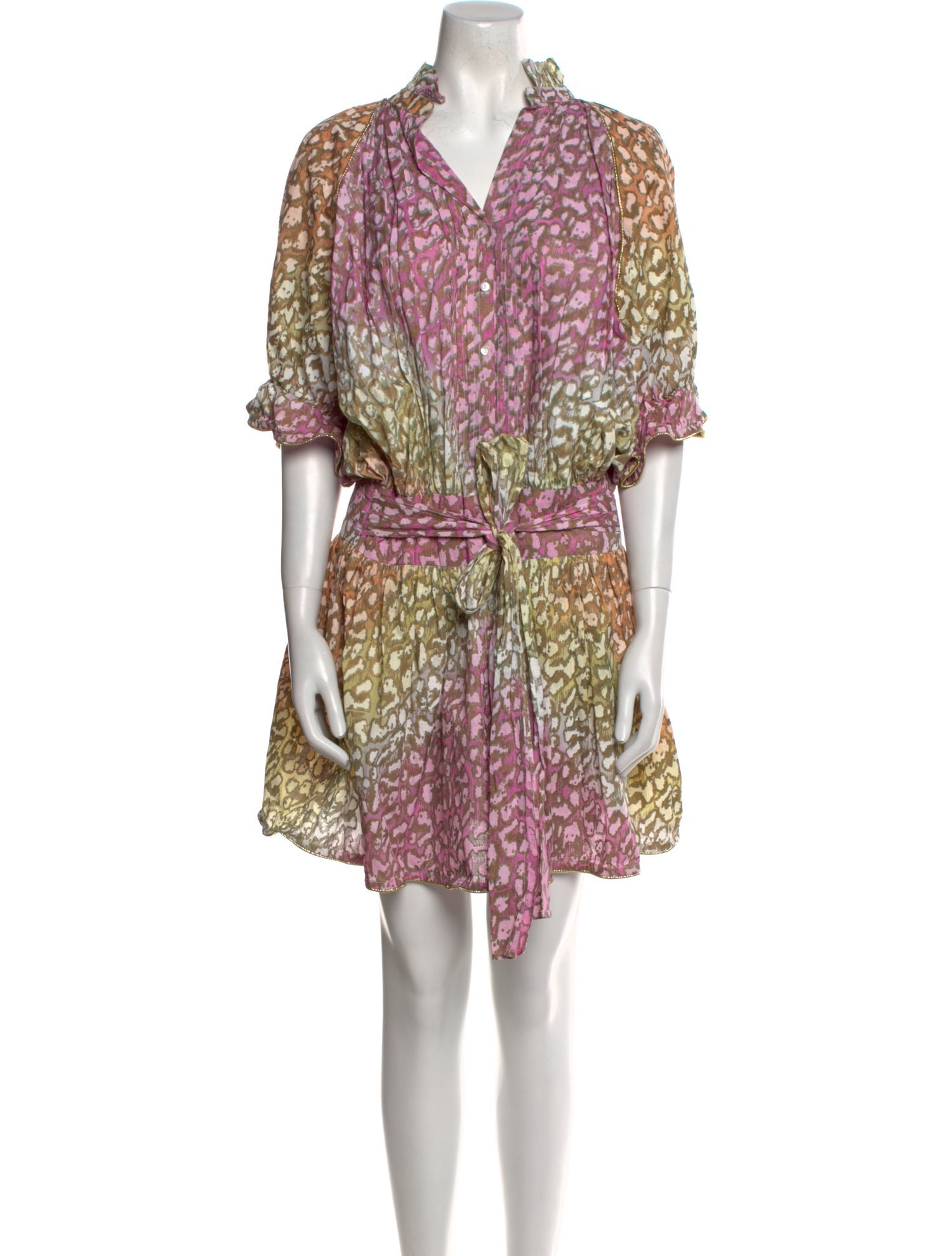 Juliet Dunn Printed Mini Dress