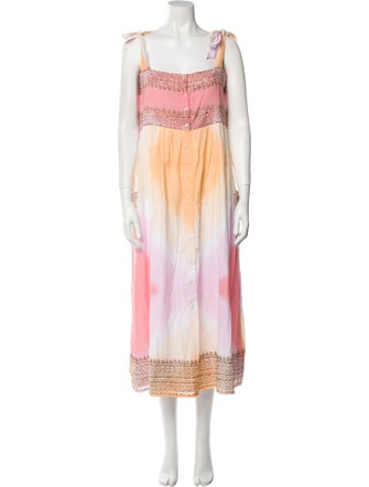 Juliet Dunn Printed Long Dress