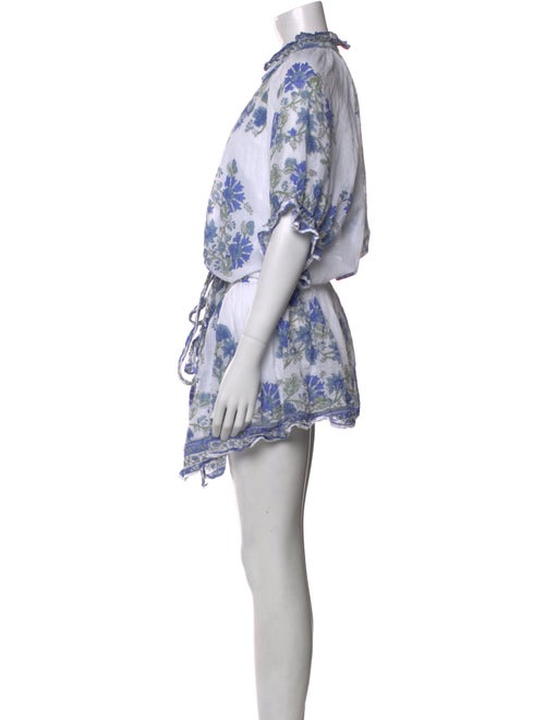 Juliet Dunn Floral Print Mini Dress