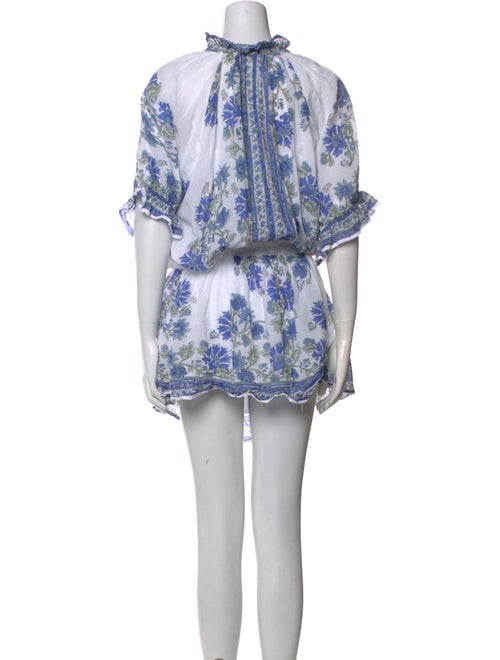 Juliet Dunn Floral Print Mini Dress