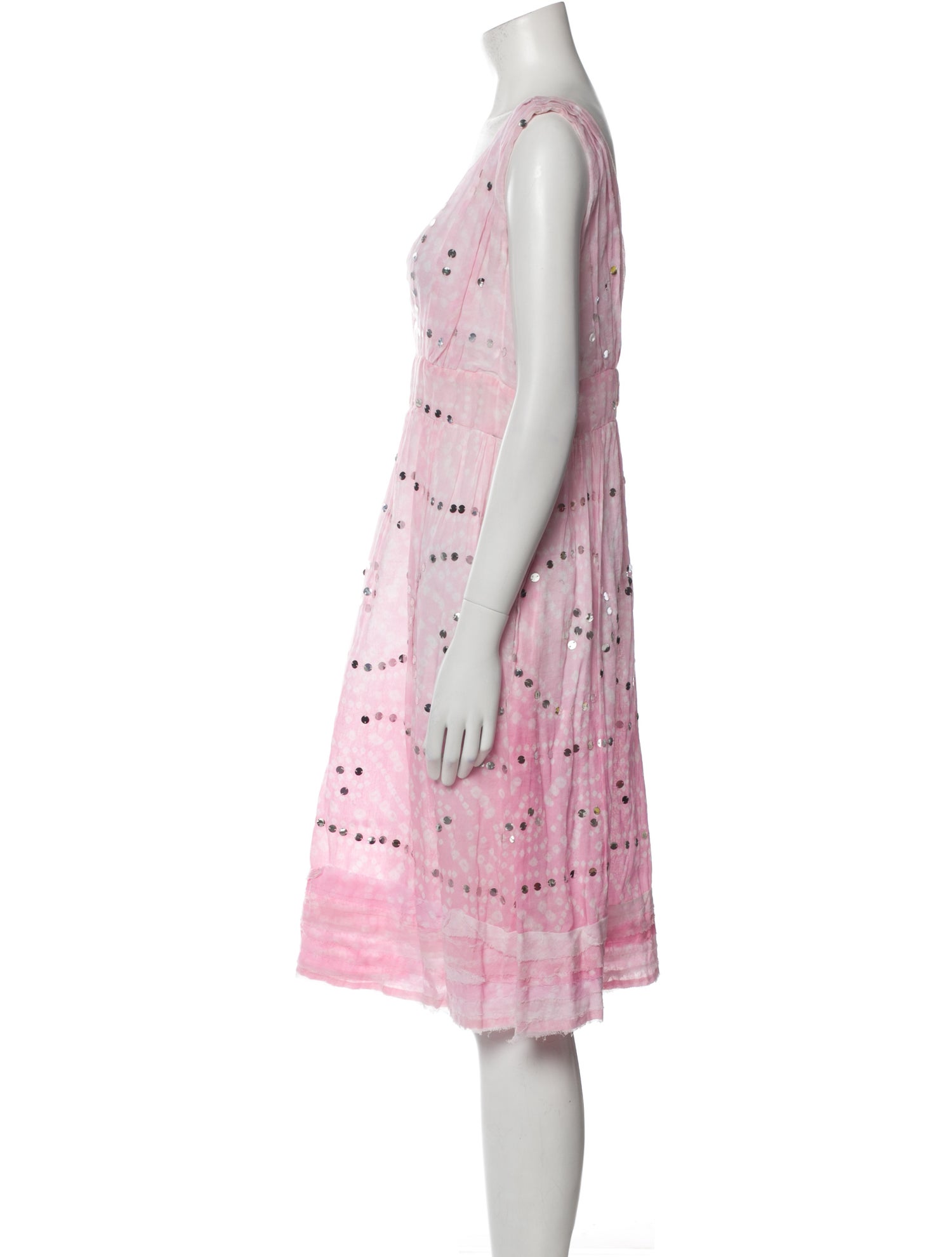 Juliet Dunn Printed Knee-Length Dress