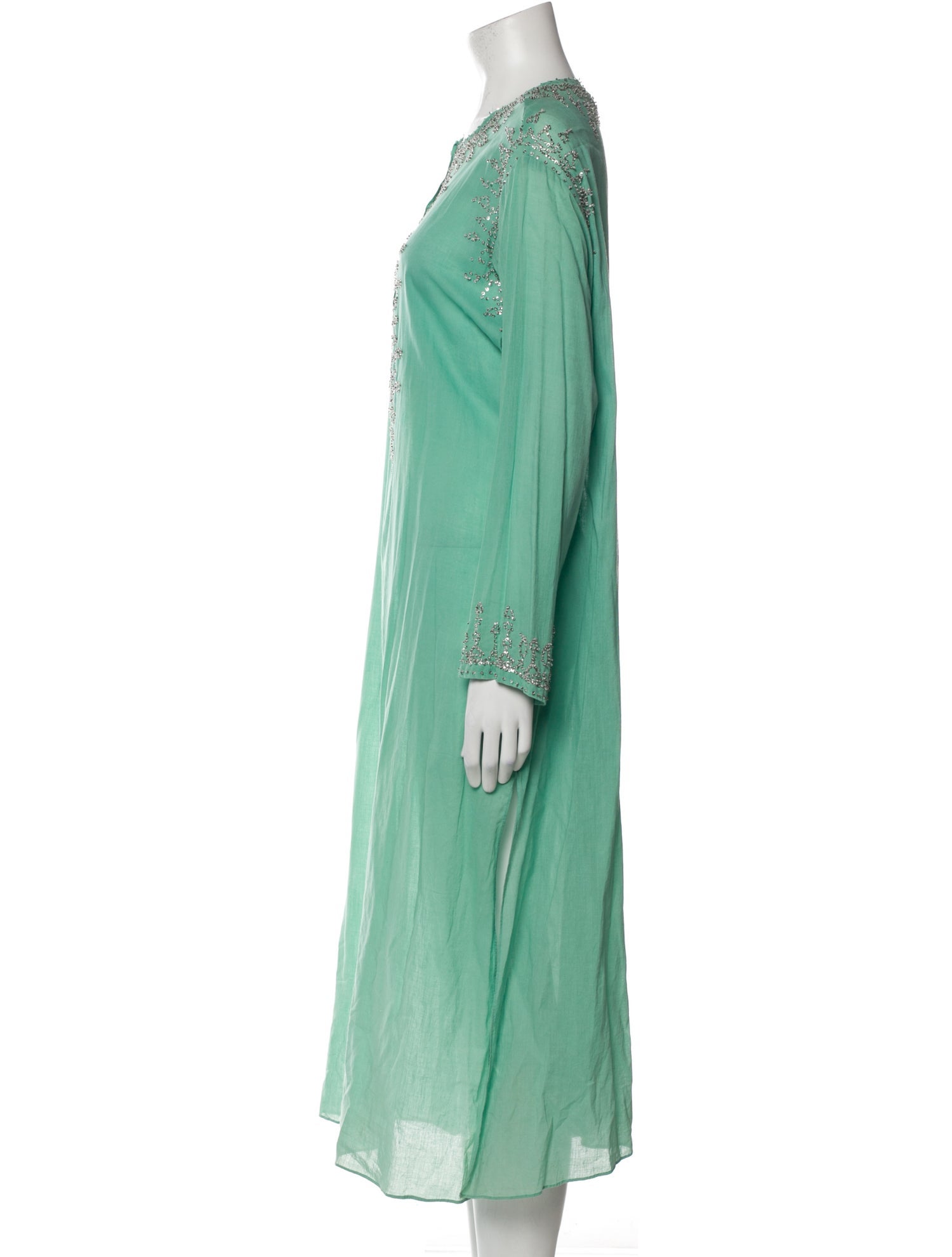 Juliet Dunn Crew Neck Midi Length Dress