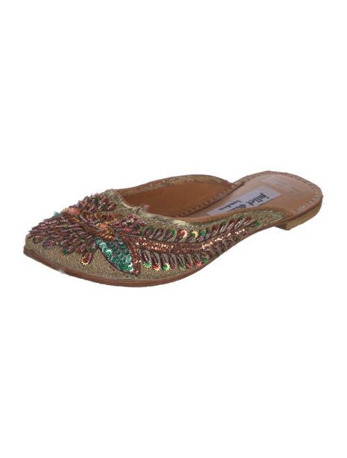 Juliet Dunn Sequins Sequin Embellishments Mules