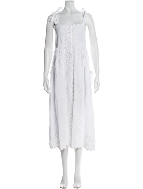 Juliet Dunn Square Neckline Long Dress