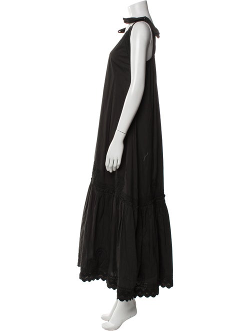 Juliet Dunn V-Neck Long Dress