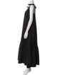 Juliet Dunn V-Neck Long Dress