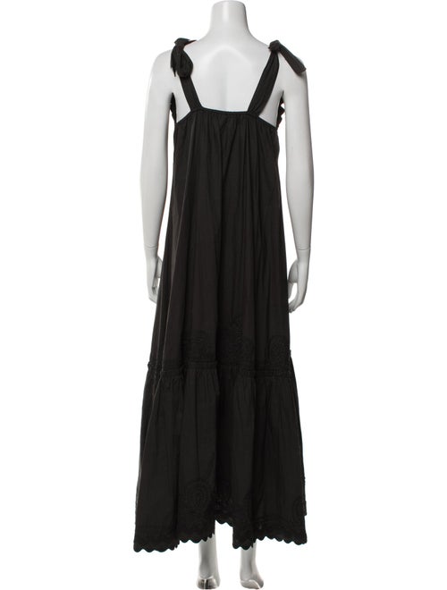 Juliet Dunn V-Neck Long Dress