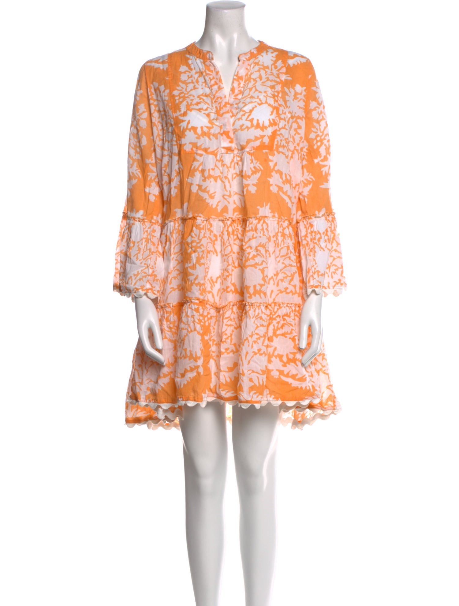 Juliet Dunn Floral Print Mini Dress