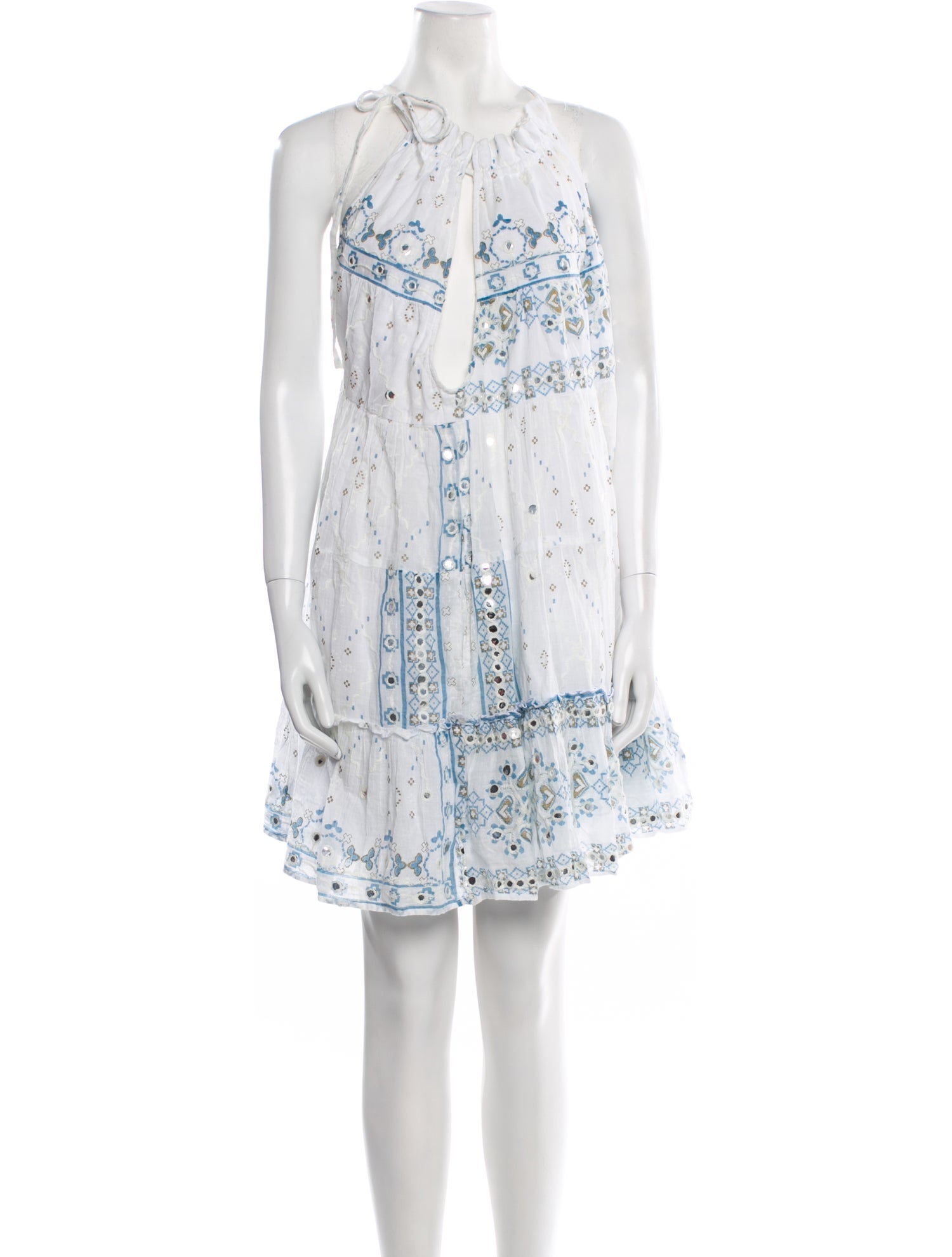 Juliet Dunn Printed Mini Dress