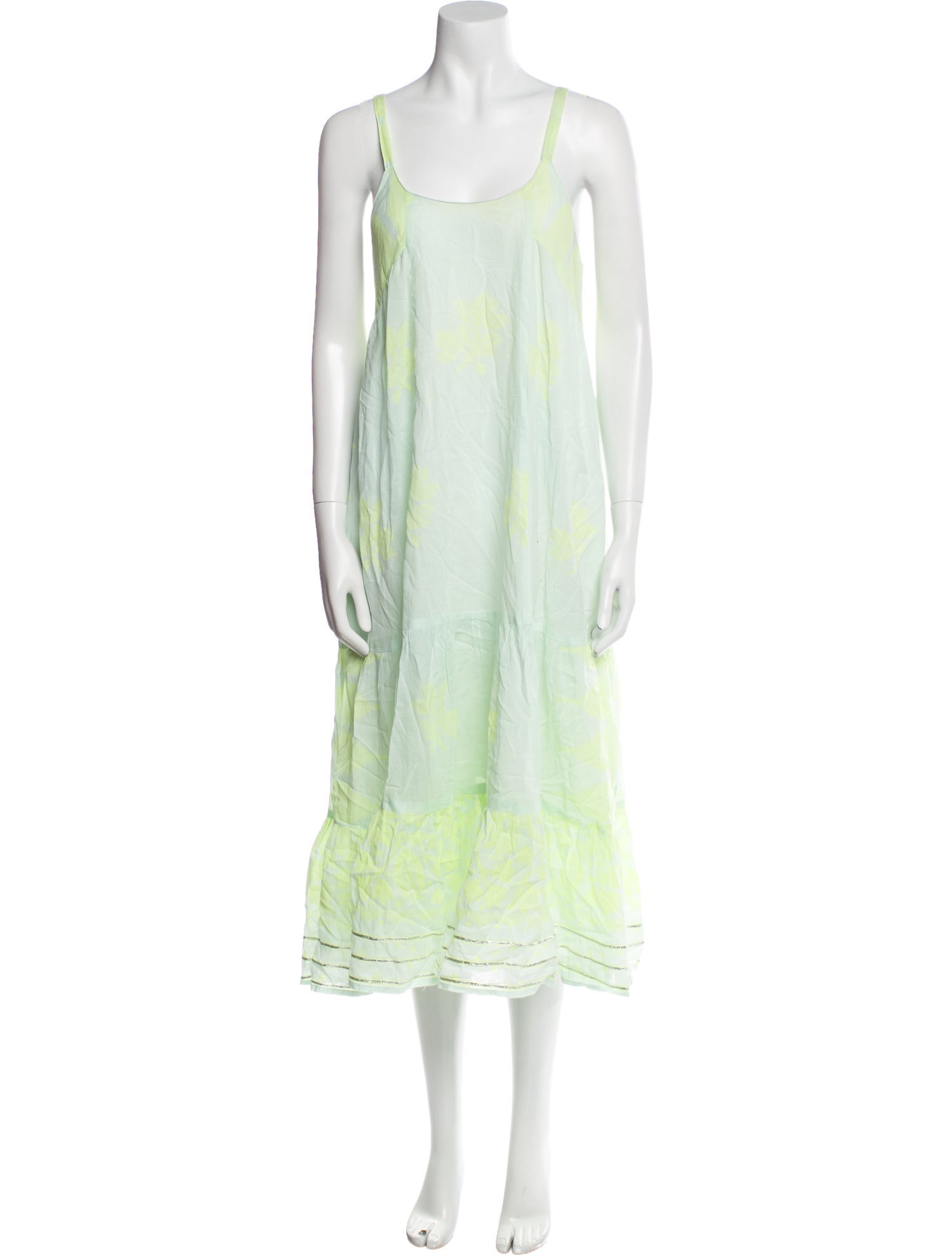 Juliet Dunn Tie-Dye Print Midi Length Dress