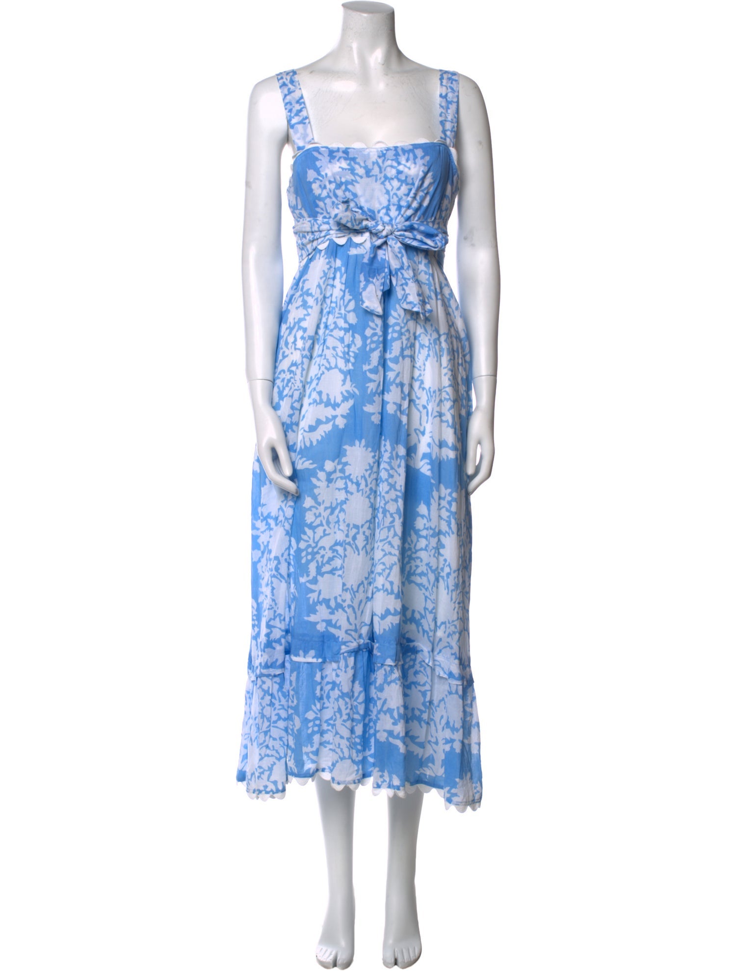 Juliet Dunn Floral Print Long Dress