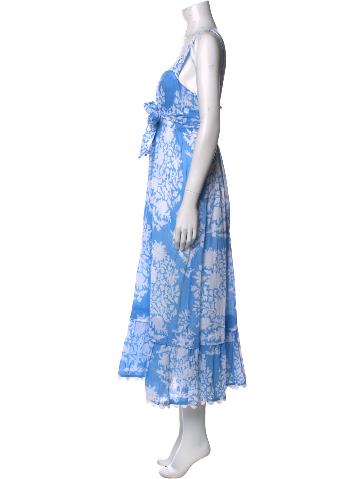 Juliet Dunn Floral Print Long Dress