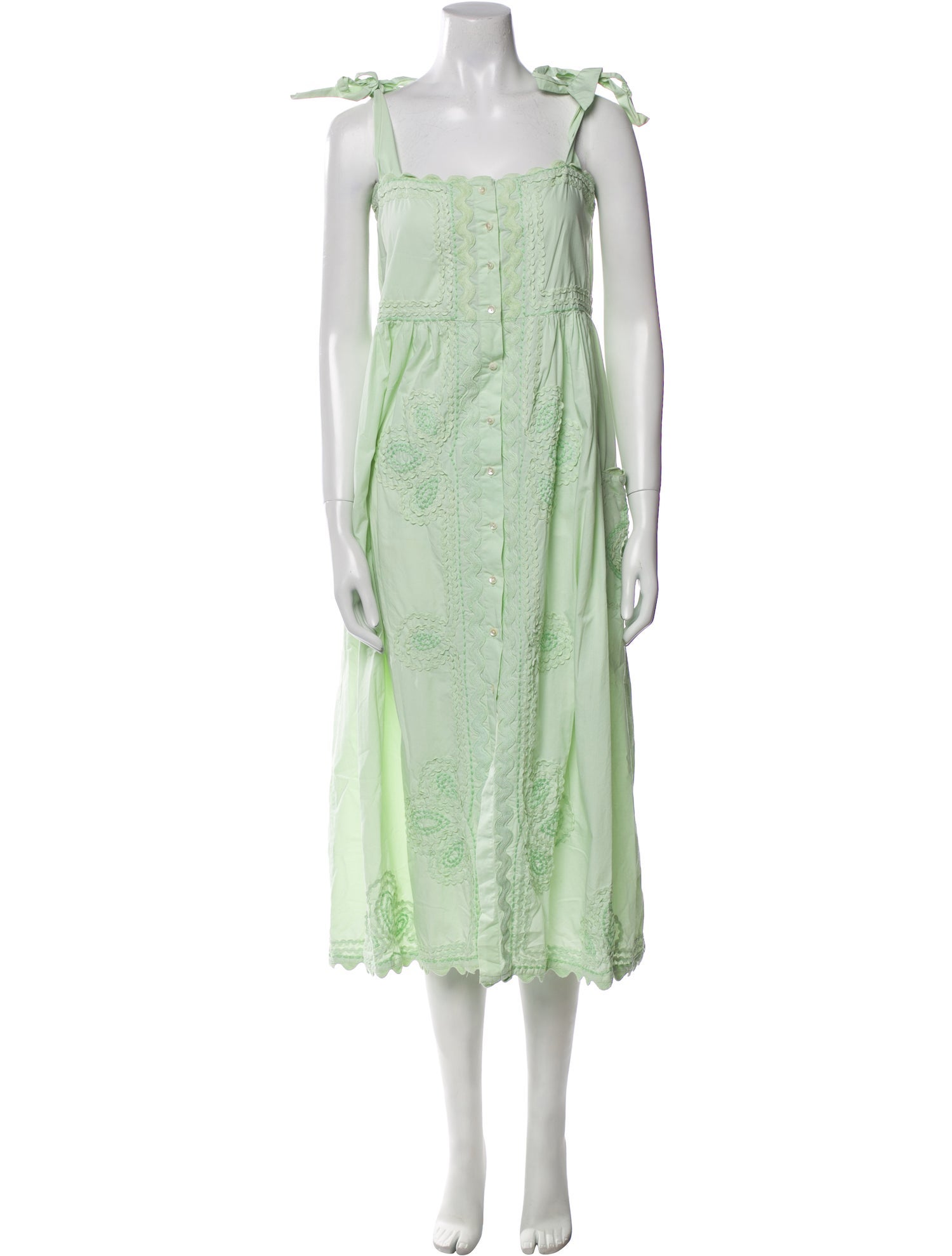 Juliet Dunn Printed Midi Length Dress