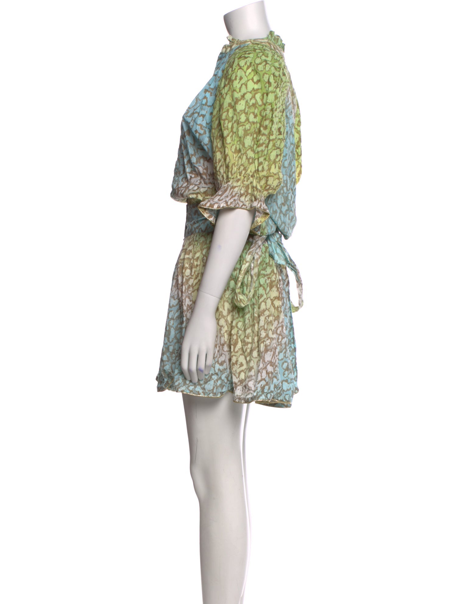 Juliet Dunn Printed Knee-Length Dress