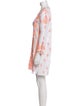 Juliet Dunn Printed Embroidered Accent Cover-Up