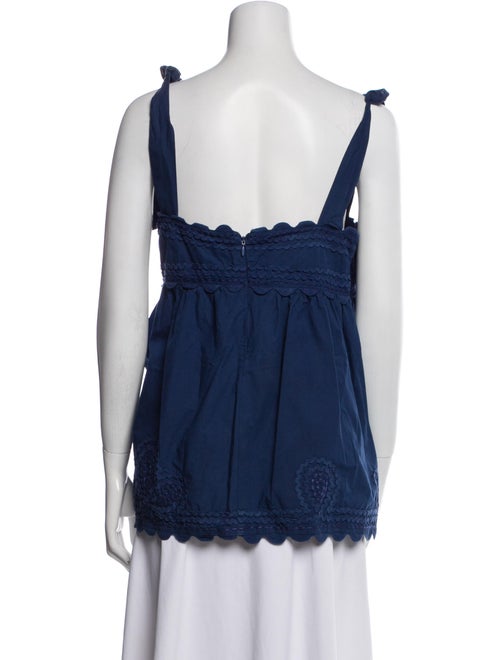 Juliet Dunn Square Neckline Sleeveless Top