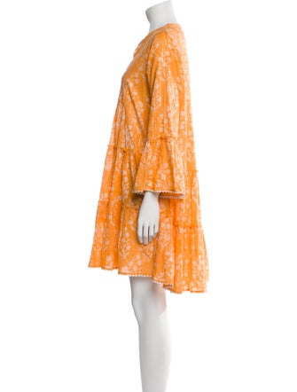 Juliet Dunn Floral Print Mini Dress