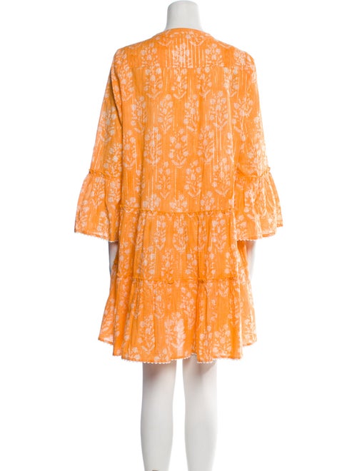 Juliet Dunn Floral Print Mini Dress