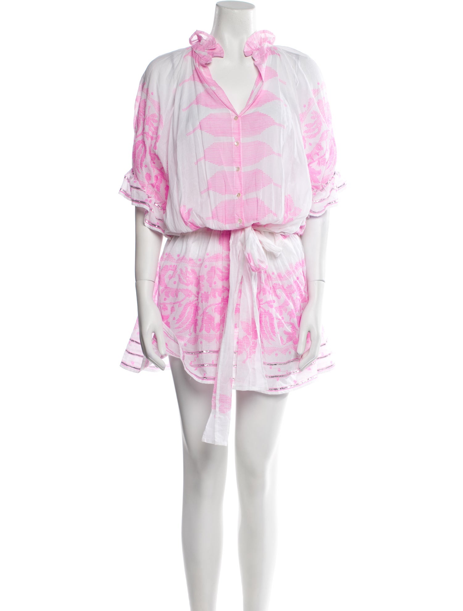 Juliet Dunn Printed Mini Dress