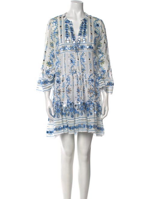 Juliet Dunn Printed Mini Dress