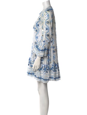 Juliet Dunn Printed Mini Dress